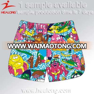 Healong Top Brand Designer Dye Sublimation Beach Shorts