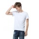 New Style men's 100% cotton tshirts.Men Tee Shirt with Custom logo. white blank Tshirts.