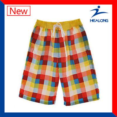 Healong Plain Dye Sublimated Printed Men Cool Beach Shorts