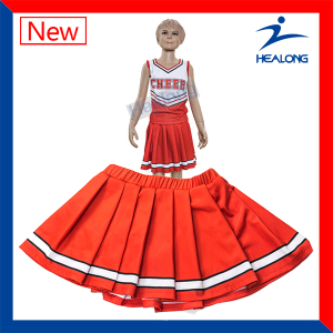 Healong Hot Digitally Printed Wholesale Cheerleading Uniforms with Skirt