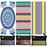 Eco Lightweight RPET Custom Sand Beach Towel Oversized Beach Towel for Travel